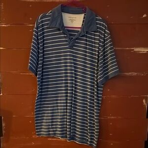 Men's Blue Striped Shirt